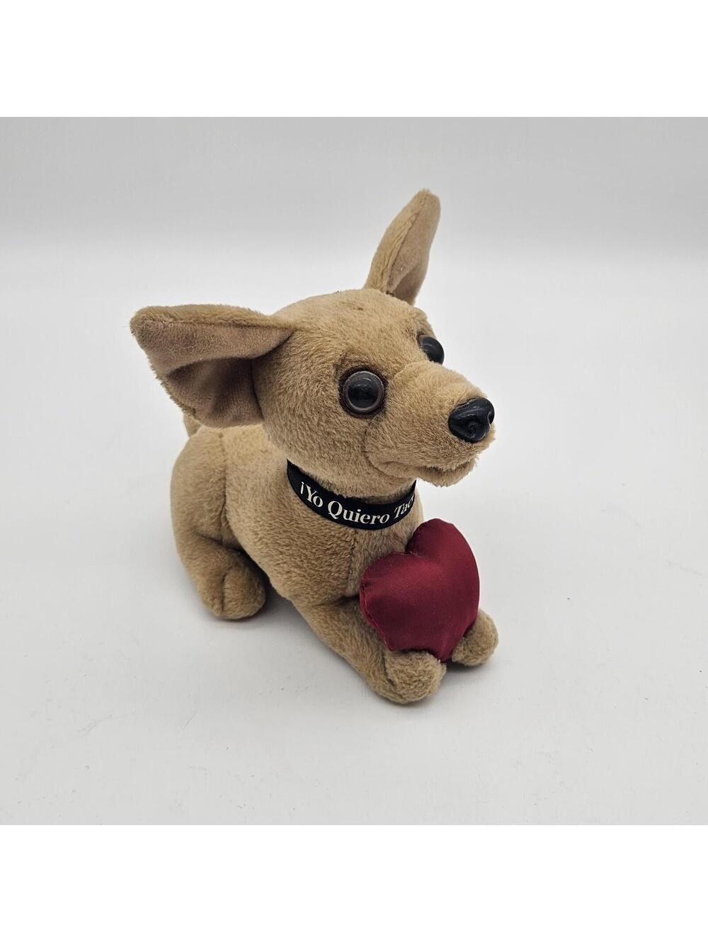 VTG Taco Bell Chihuahua Dog Yo Quiero Plush Puppy Talking 6in DOES NOT TALK